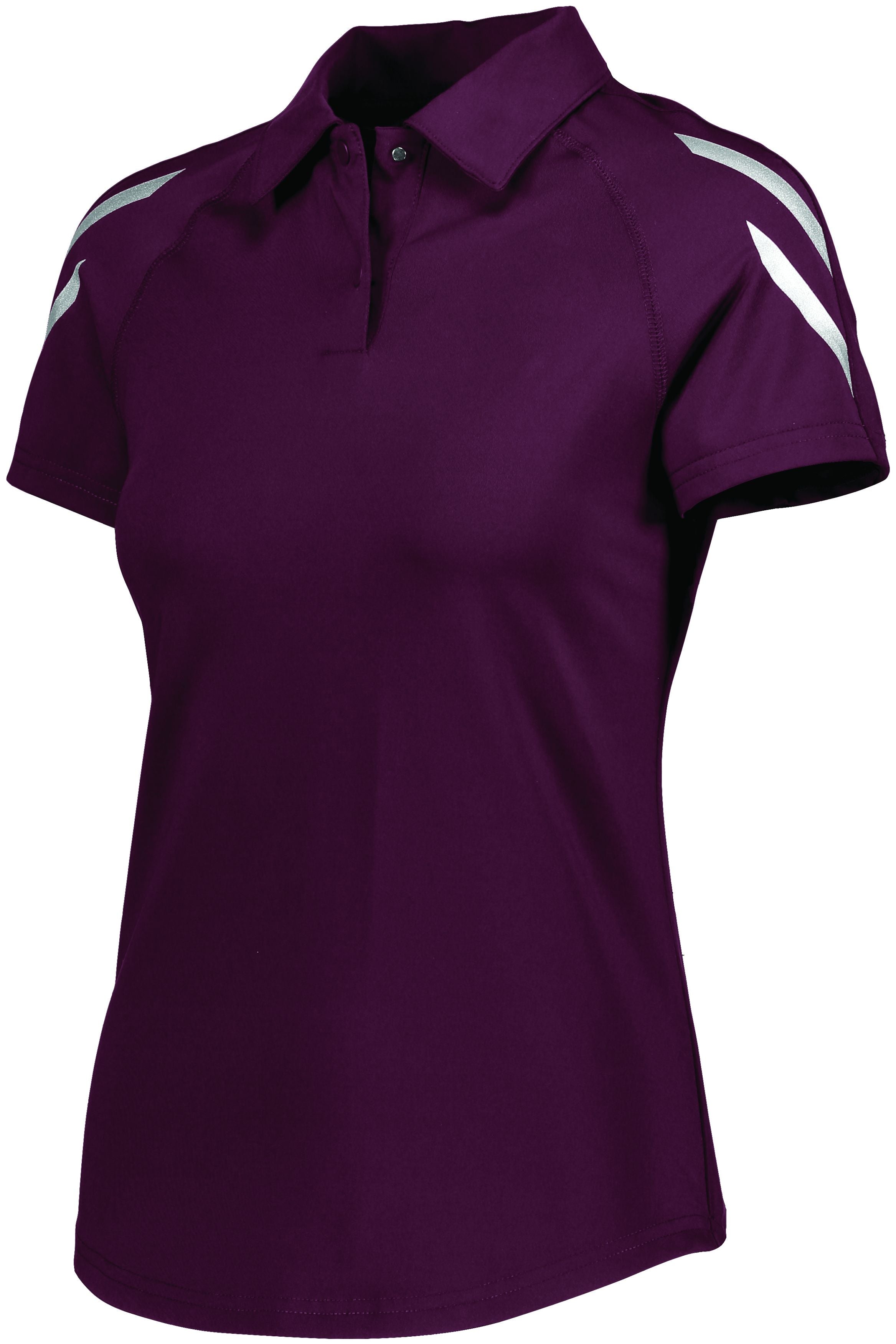 Holloway Ladies Flux Polo in Maroon  -Part of the Ladies, Ladies-Polo, Polos, Holloway, Shirts, Flux-Collection, Corporate-Collection product lines at KanaleyCreations.com