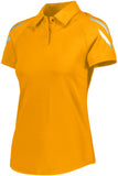 Holloway Ladies Flux Polo in Light Gold  -Part of the Ladies, Ladies-Polo, Polos, Holloway, Shirts, Flux-Collection, Corporate-Collection product lines at KanaleyCreations.com