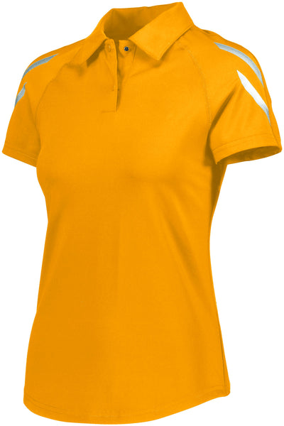 Holloway Ladies Flux Polo in Light Gold  -Part of the Ladies, Ladies-Polo, Polos, Holloway, Shirts, Flux-Collection, Corporate-Collection product lines at KanaleyCreations.com