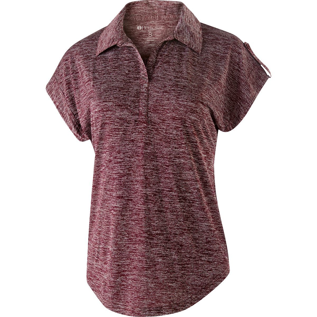 Holloway Ladies Electrify 2.0 Polo in Maroon Heather  -Part of the Ladies, Ladies-Polo, Polos, Holloway, Shirts product lines at KanaleyCreations.com