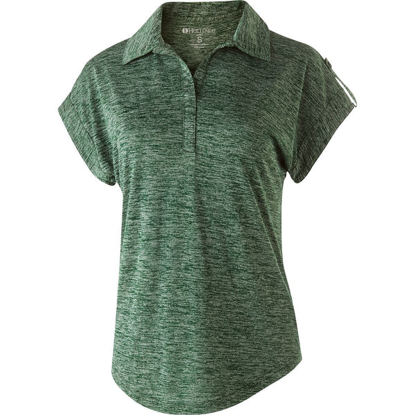 Holloway Ladies Electrify 2.0 Polo in Forest Heather  -Part of the Ladies, Ladies-Polo, Polos, Holloway, Shirts product lines at KanaleyCreations.com