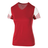 Holloway Ladies Arc Shirt Short Sleeve in Scarlet/White  -Part of the Ladies, Holloway, Shirts product lines at KanaleyCreations.com