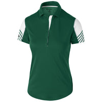 Holloway Ladies Arc Polo in Forest/White  -Part of the Ladies, Ladies-Polo, Polos, Holloway, Shirts product lines at KanaleyCreations.com