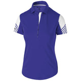 Holloway Ladies Arc Polo in Purple/White  -Part of the Ladies, Ladies-Polo, Polos, Holloway, Shirts product lines at KanaleyCreations.com