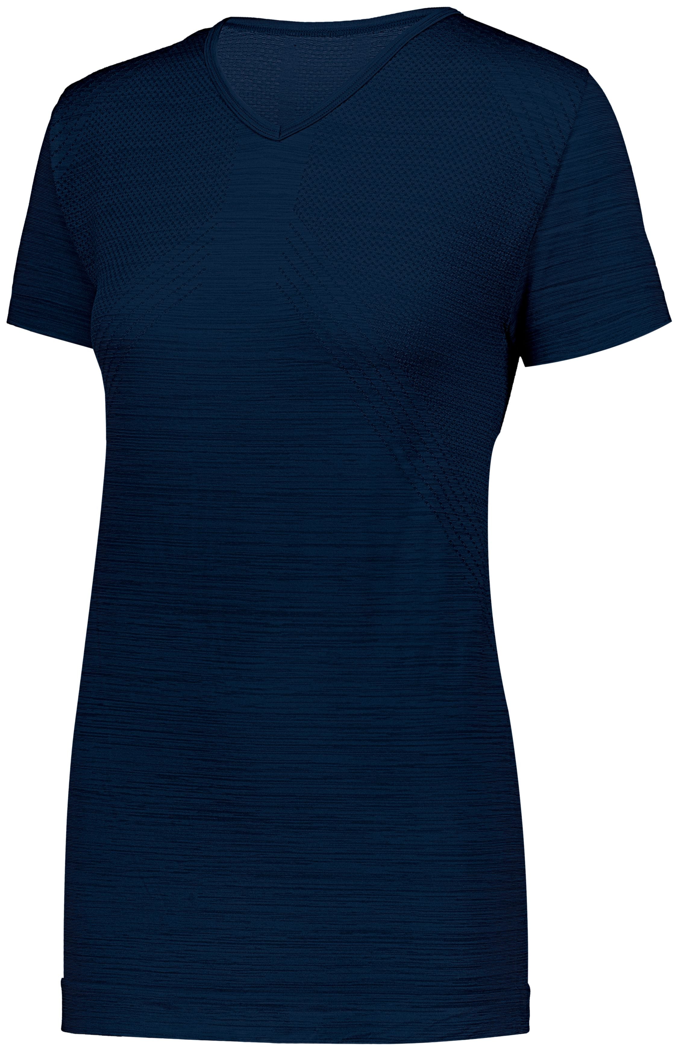 Holloway Ladies Striated Shirt Short Sleeve in Navy  -Part of the Ladies, Holloway, Shirts, Striated-Collection product lines at KanaleyCreations.com