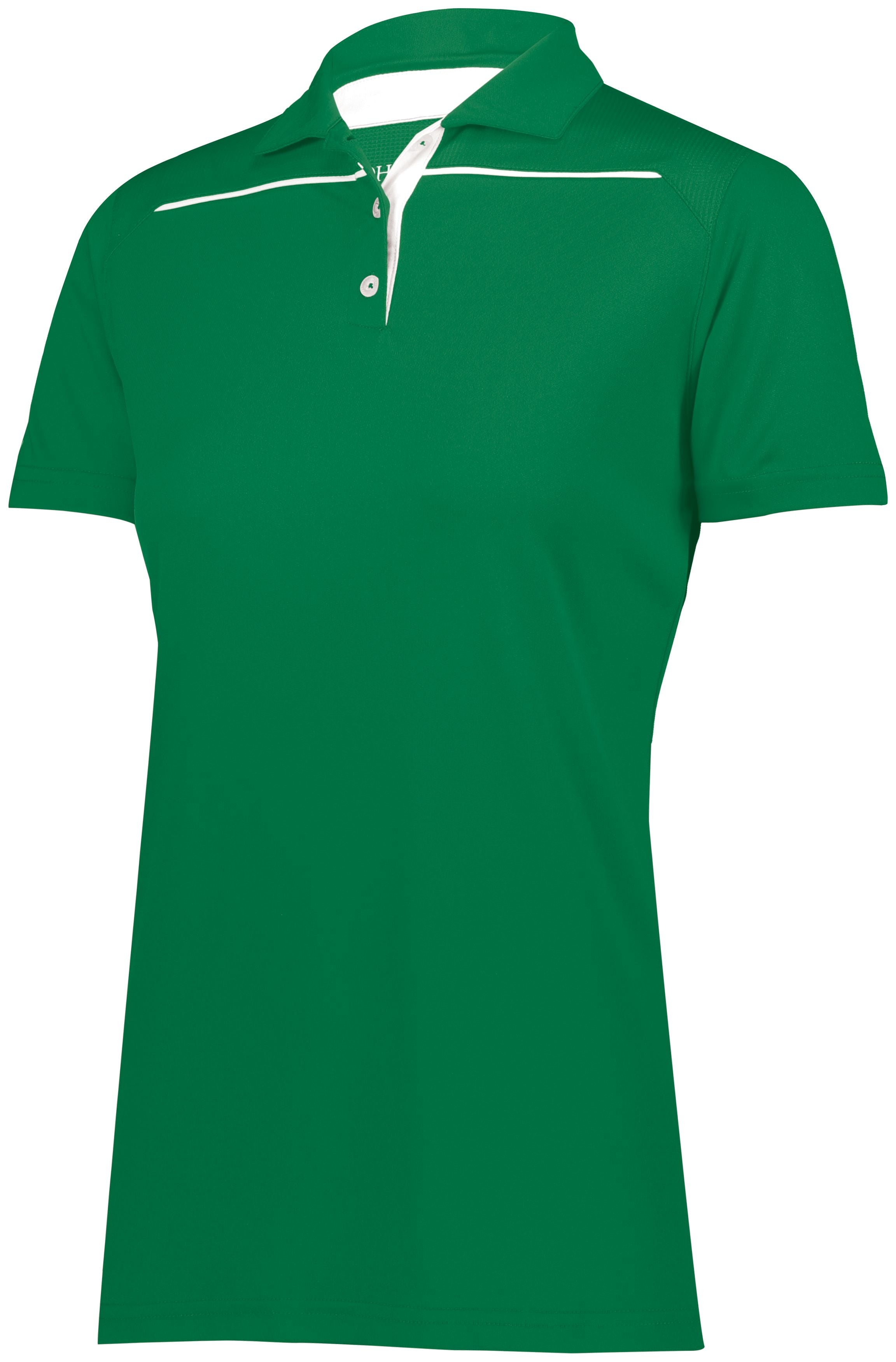 Holloway Ladies Defer Polo in Kelly/White  -Part of the Ladies, Ladies-Polo, Polos, Holloway, Shirts product lines at KanaleyCreations.com