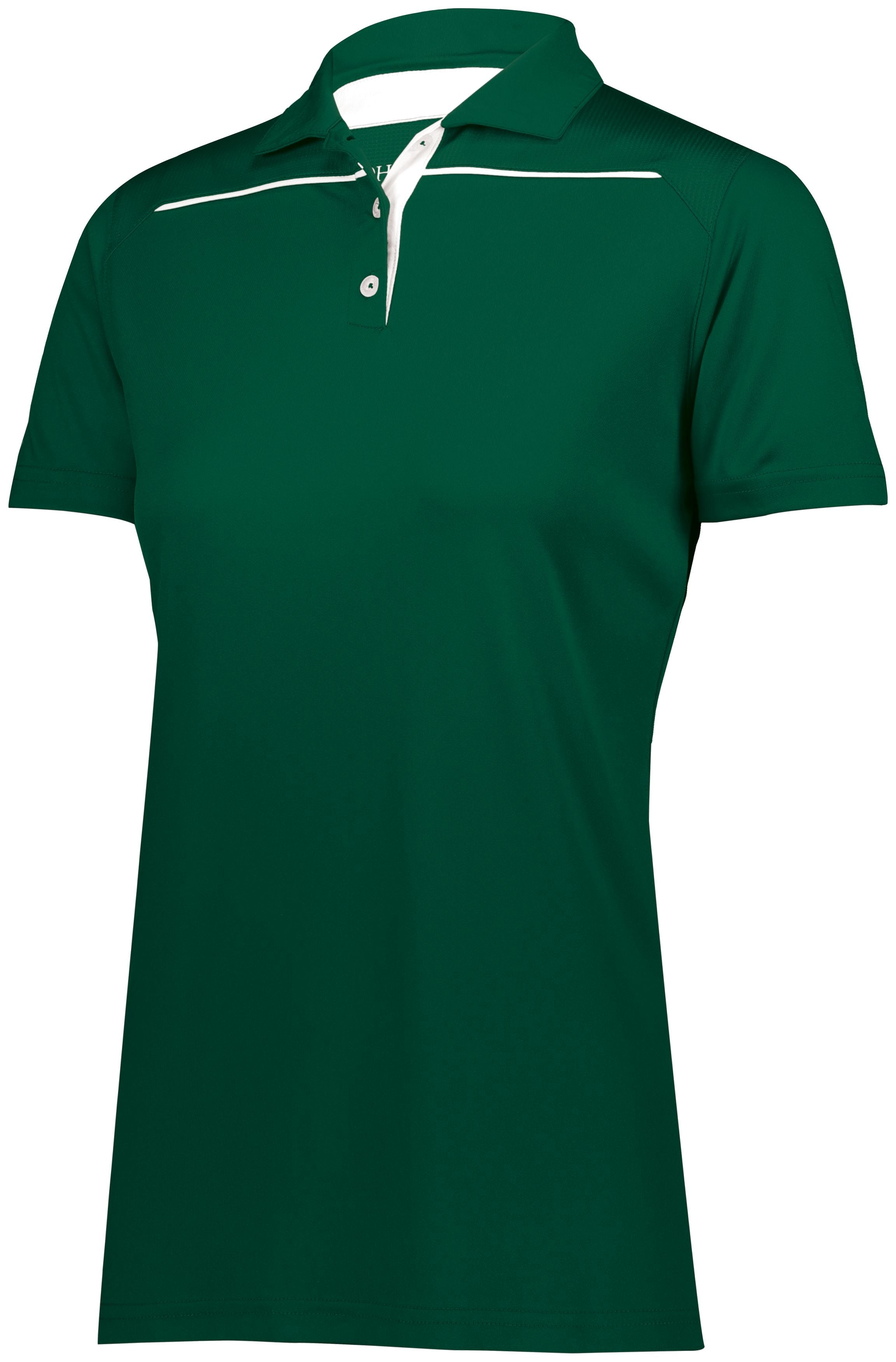 Holloway Ladies Defer Polo in Forest/White  -Part of the Ladies, Ladies-Polo, Polos, Holloway, Shirts product lines at KanaleyCreations.com