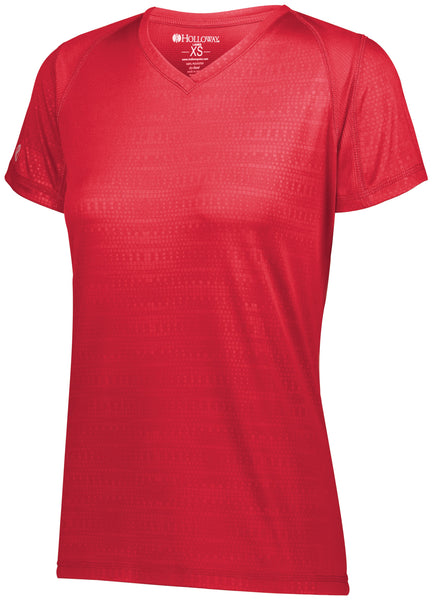 Holloway Ladies Converge Wicking Tee in Scarlet  -Part of the Ladies, Ladies-Tee-Shirt, T-Shirts, Holloway, Shirts, Converge-Collection product lines at KanaleyCreations.com