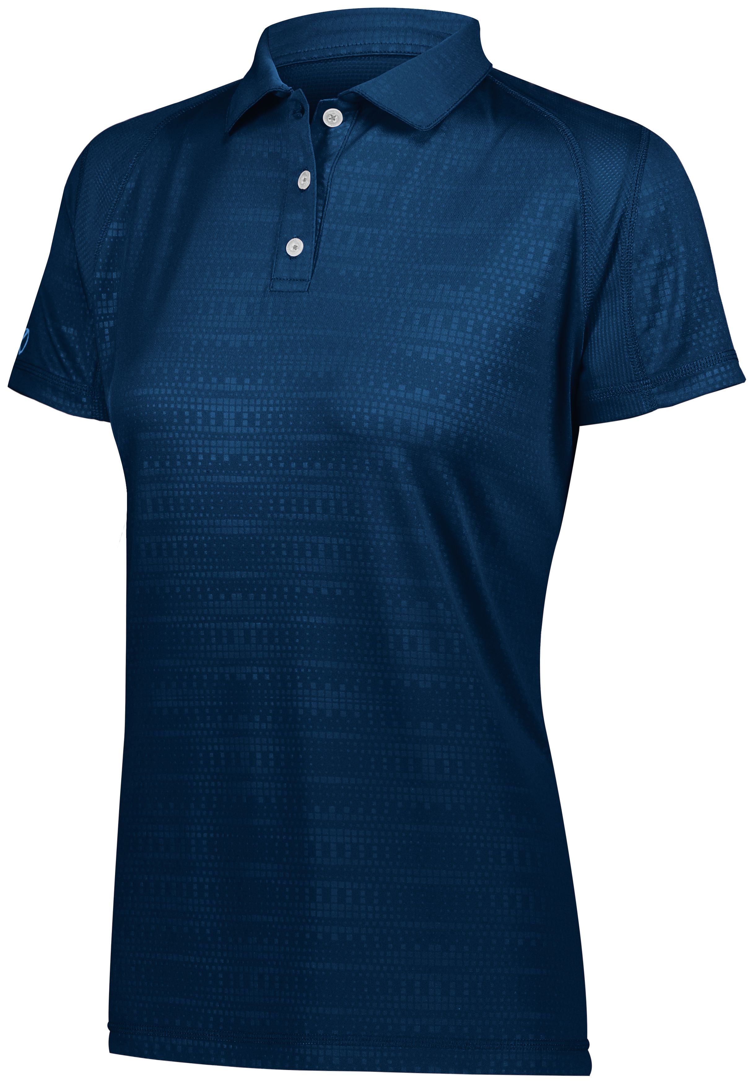 Holloway Ladies Converge Polo in Navy  -Part of the Ladies, Ladies-Polo, Polos, Holloway, Shirts, Converge-Collection product lines at KanaleyCreations.com