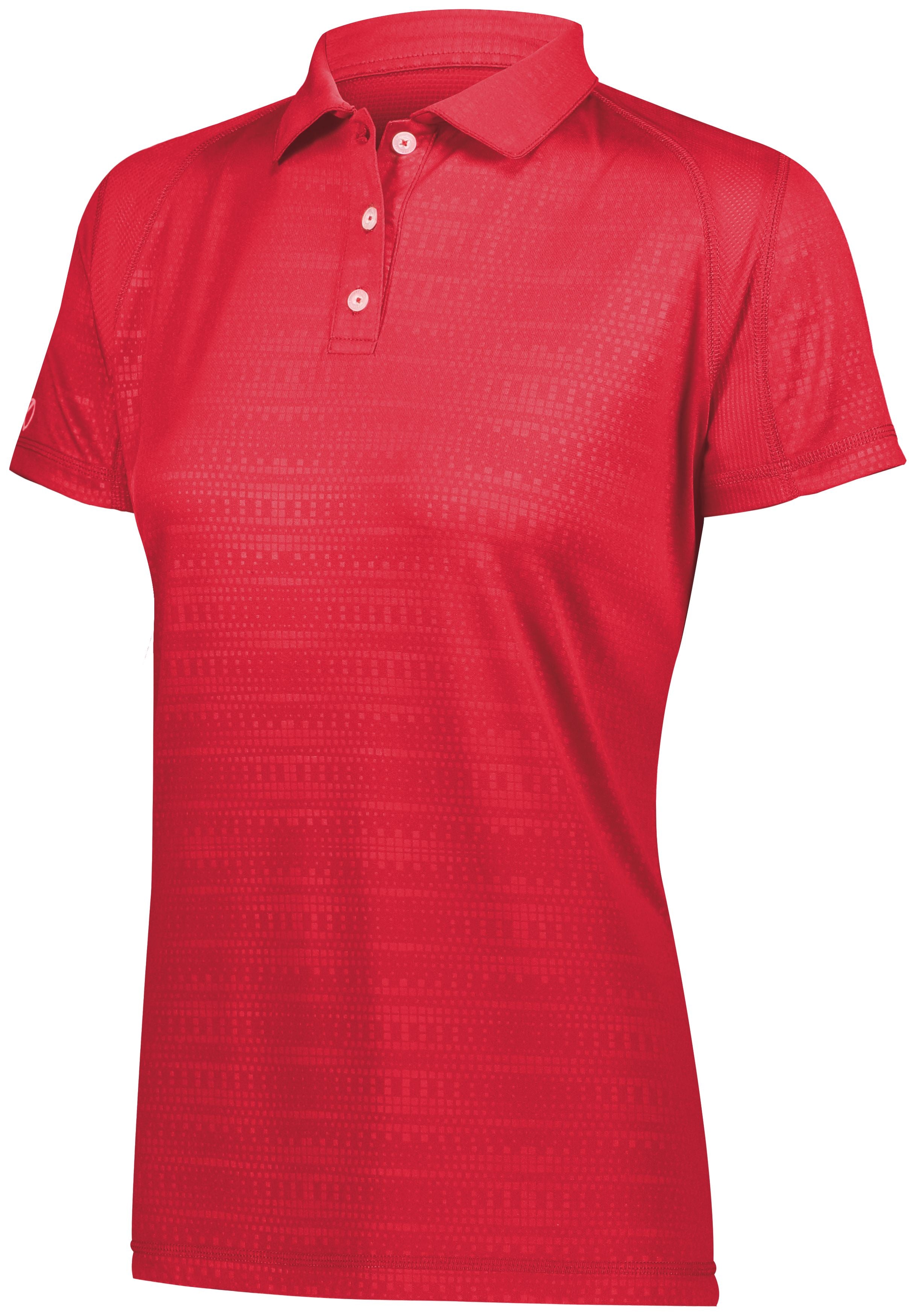 Holloway Ladies Converge Polo in Scarlet  -Part of the Ladies, Ladies-Polo, Polos, Holloway, Shirts, Converge-Collection product lines at KanaleyCreations.com