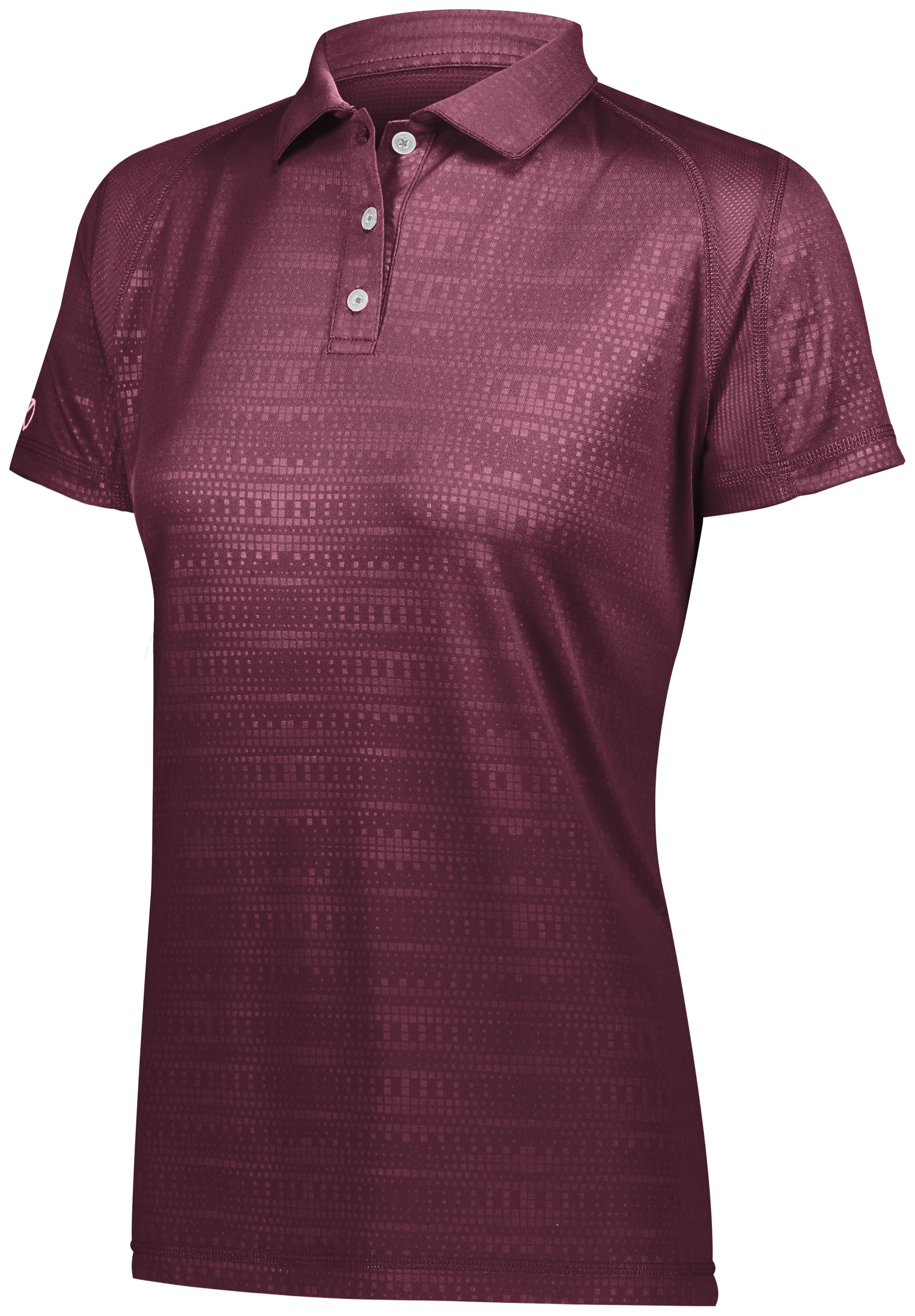 Holloway Ladies Converge Polo in Maroon (Hlw)  -Part of the Ladies, Ladies-Polo, Polos, Holloway, Shirts, Converge-Collection product lines at KanaleyCreations.com