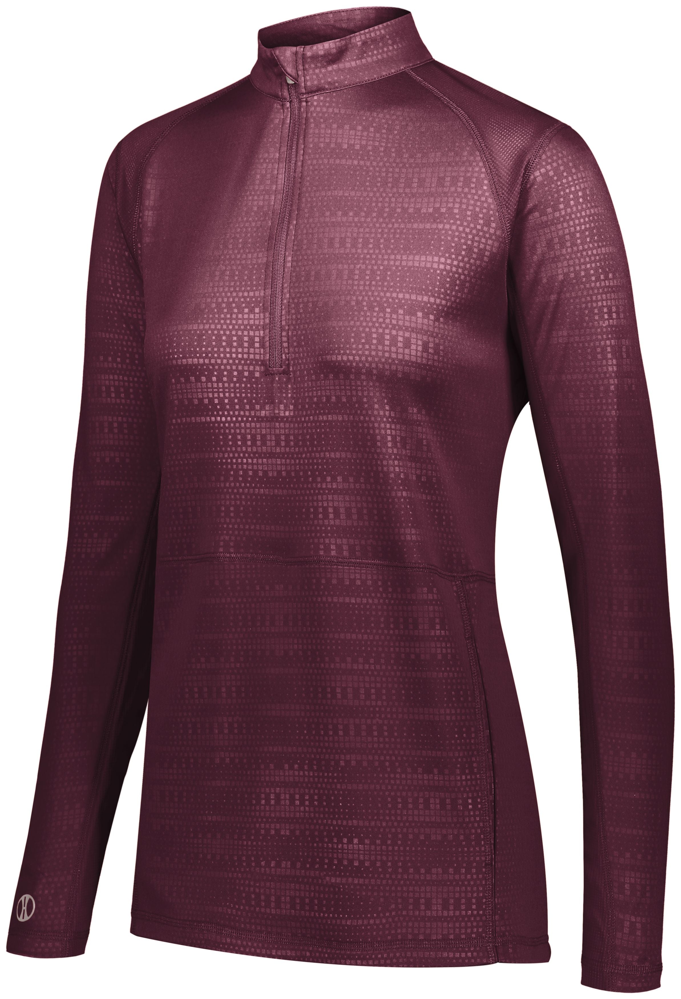 Holloway Ladies Converge 1/2 Zip Pullover in Maroon (Hlw)  -Part of the Ladies, Holloway, Shirts, Corporate-Collection, Converge-Collection product lines at KanaleyCreations.com