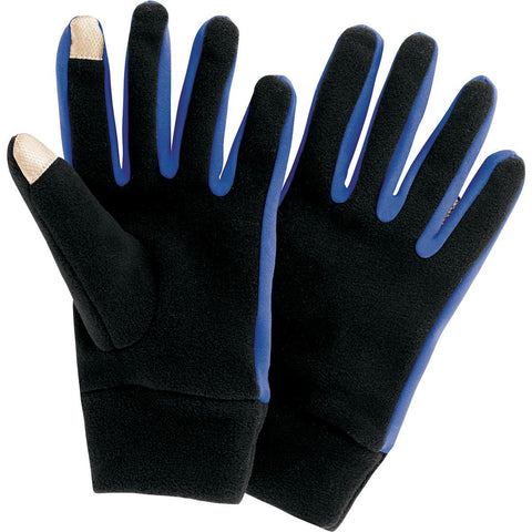 Holloway Bolster Gloves in Black/Royal  -Part of the Accessories, Accessories-Gloves, Holloway product lines at KanaleyCreations.com