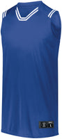 Holloway Youth Retro Basketball Jersey in Royal/White  -Part of the Youth, Youth-Jersey, Basketball, Holloway, Shirts, All-Sports, All-Sports-1 product lines at KanaleyCreations.com