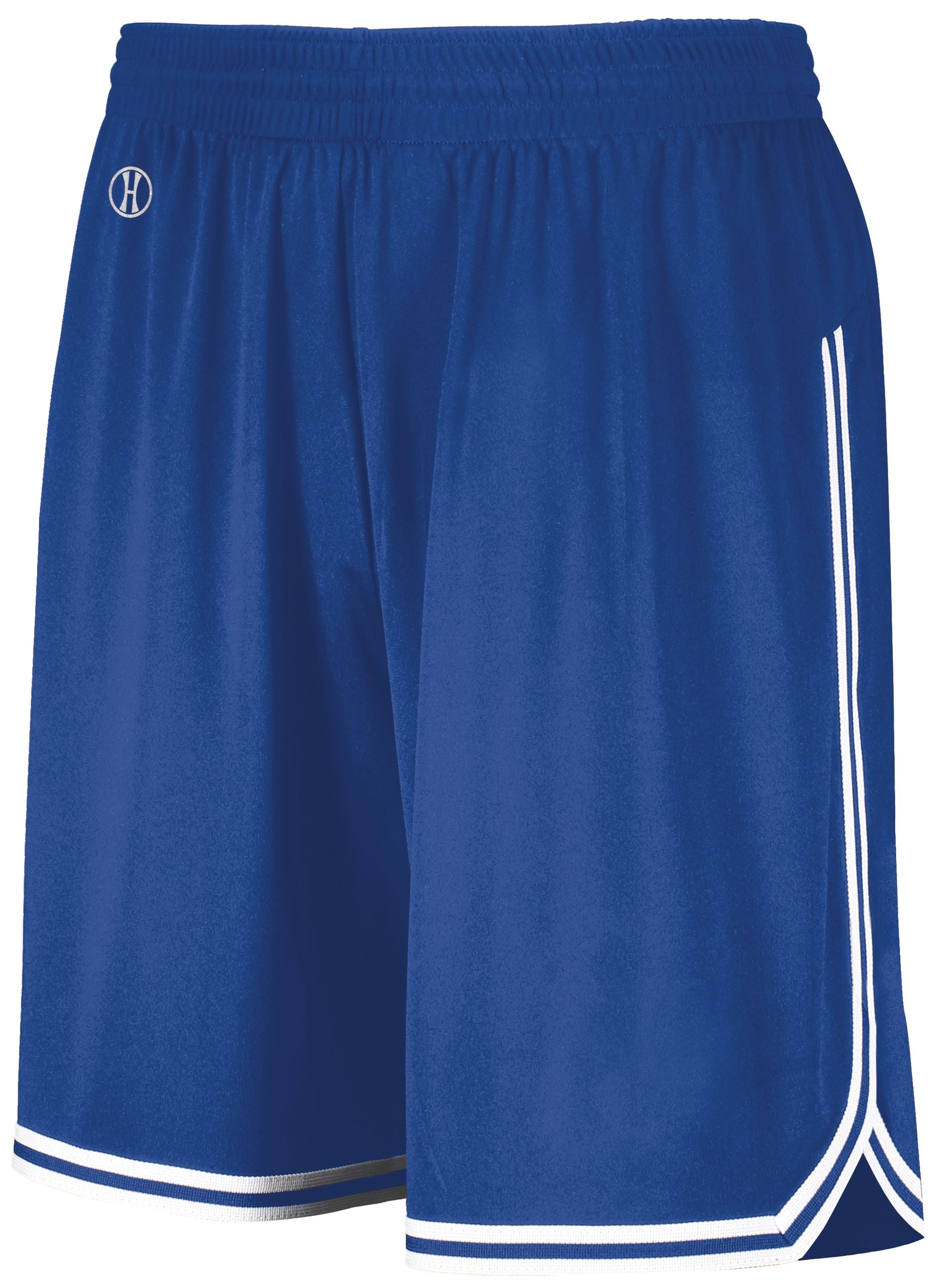 Holloway Retro Basketball Shorts in Royal/White  -Part of the Adult, Adult-Shorts, Basketball, Holloway, All-Sports, All-Sports-1 product lines at KanaleyCreations.com