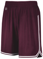 Holloway Retro Basketball Shorts in Maroon/White  -Part of the Adult, Adult-Shorts, Basketball, Holloway, All-Sports, All-Sports-1 product lines at KanaleyCreations.com