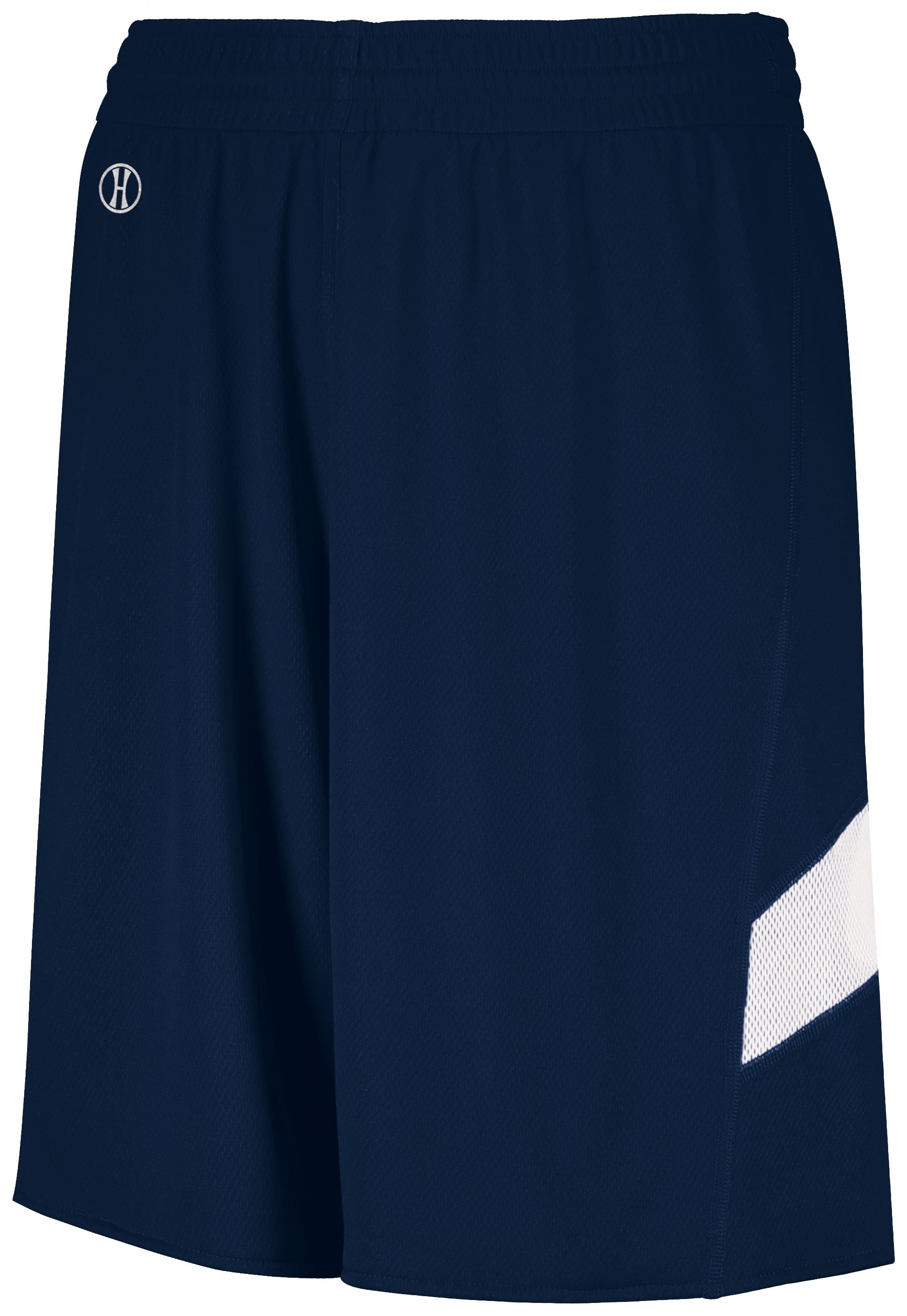 Holloway Dual-Side Single Ply Shorts in Navy/White  -Part of the Adult, Adult-Shorts, Basketball, Holloway, All-Sports, All-Sports-1 product lines at KanaleyCreations.com