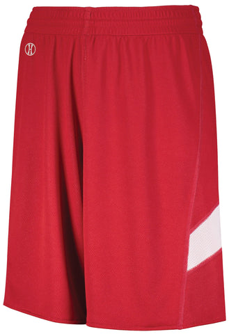 Holloway Youth Dual-Side Single Ply Basketball Shorts in Scarlet/White  -Part of the Youth, Youth-Shorts, Basketball, Holloway, All-Sports, All-Sports-1 product lines at KanaleyCreations.com