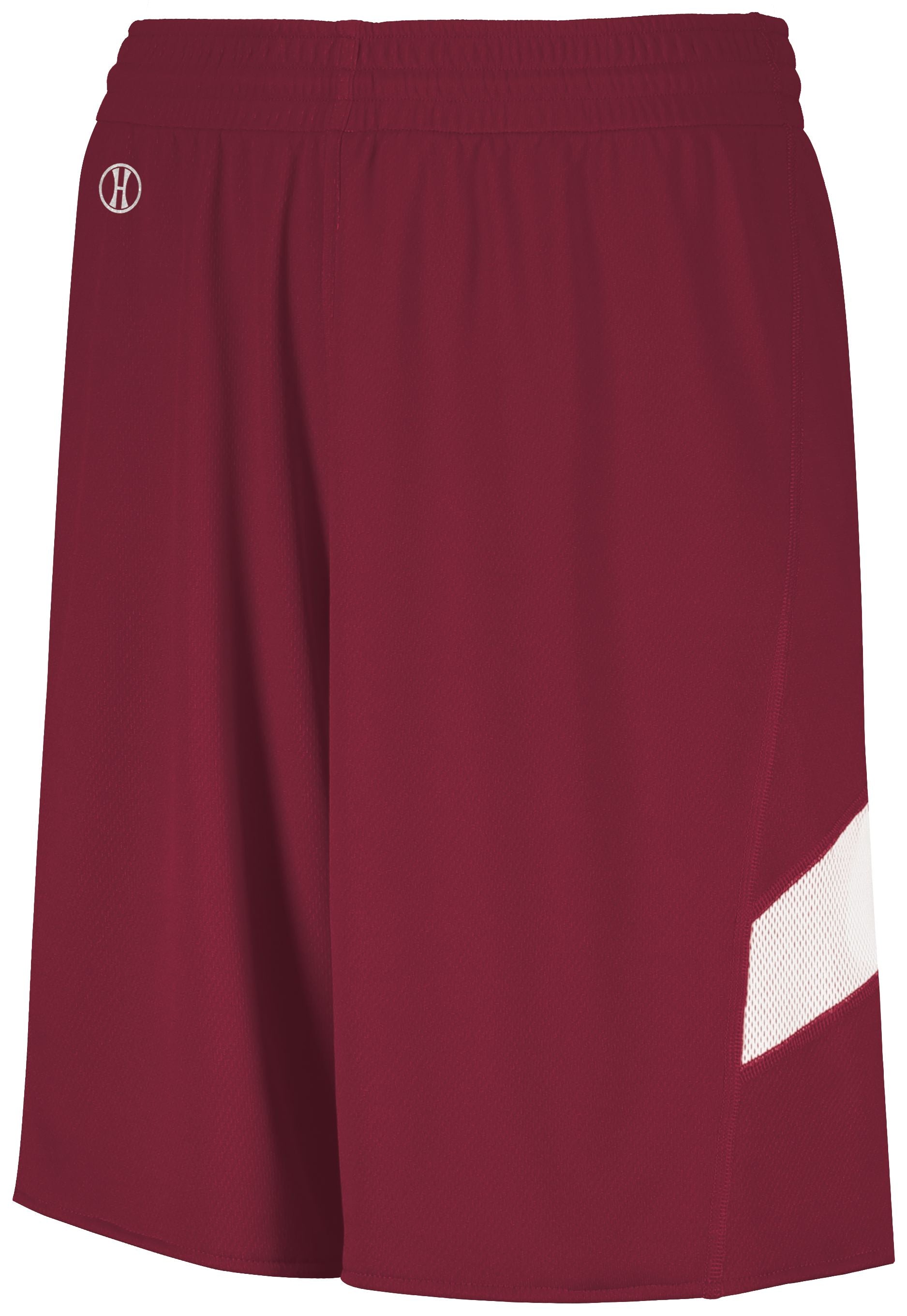 Holloway Dual-Side Single Ply Shorts in Cardinal/White  -Part of the Adult, Adult-Shorts, Basketball, Holloway, All-Sports, All-Sports-1 product lines at KanaleyCreations.com