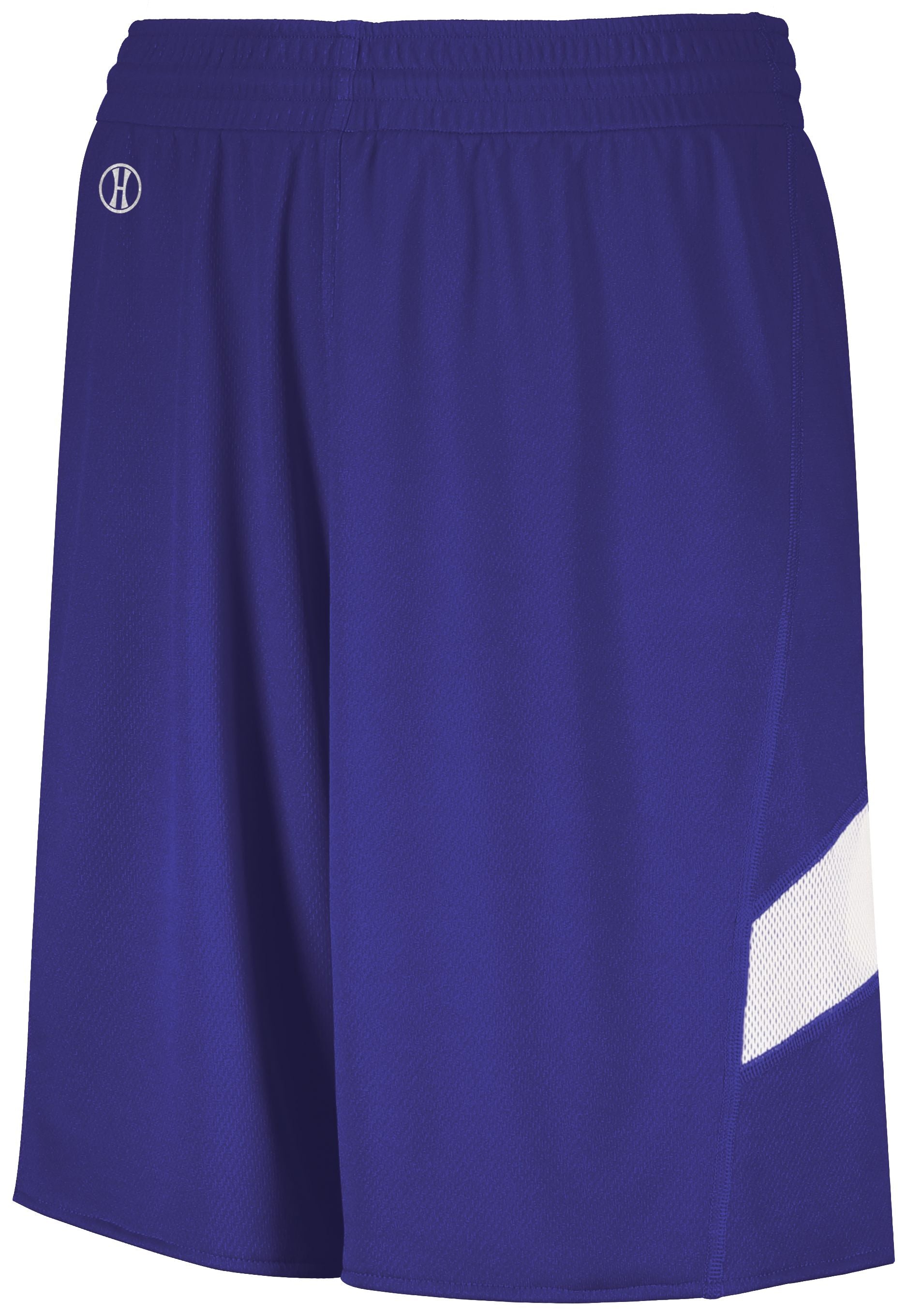 Holloway Dual-Side Single Ply Shorts in Purple/White  -Part of the Adult, Adult-Shorts, Basketball, Holloway, All-Sports, All-Sports-1 product lines at KanaleyCreations.com