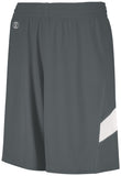 Holloway Dual-Side Single Ply Shorts in Graphite/White  -Part of the Adult, Adult-Shorts, Basketball, Holloway, All-Sports, All-Sports-1 product lines at KanaleyCreations.com