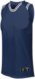 Holloway Ladies Retro Basketball Jersey in Navy/White  -Part of the Ladies, Ladies-Jersey, Basketball, Holloway, Shirts, All-Sports, All-Sports-1 product lines at KanaleyCreations.com