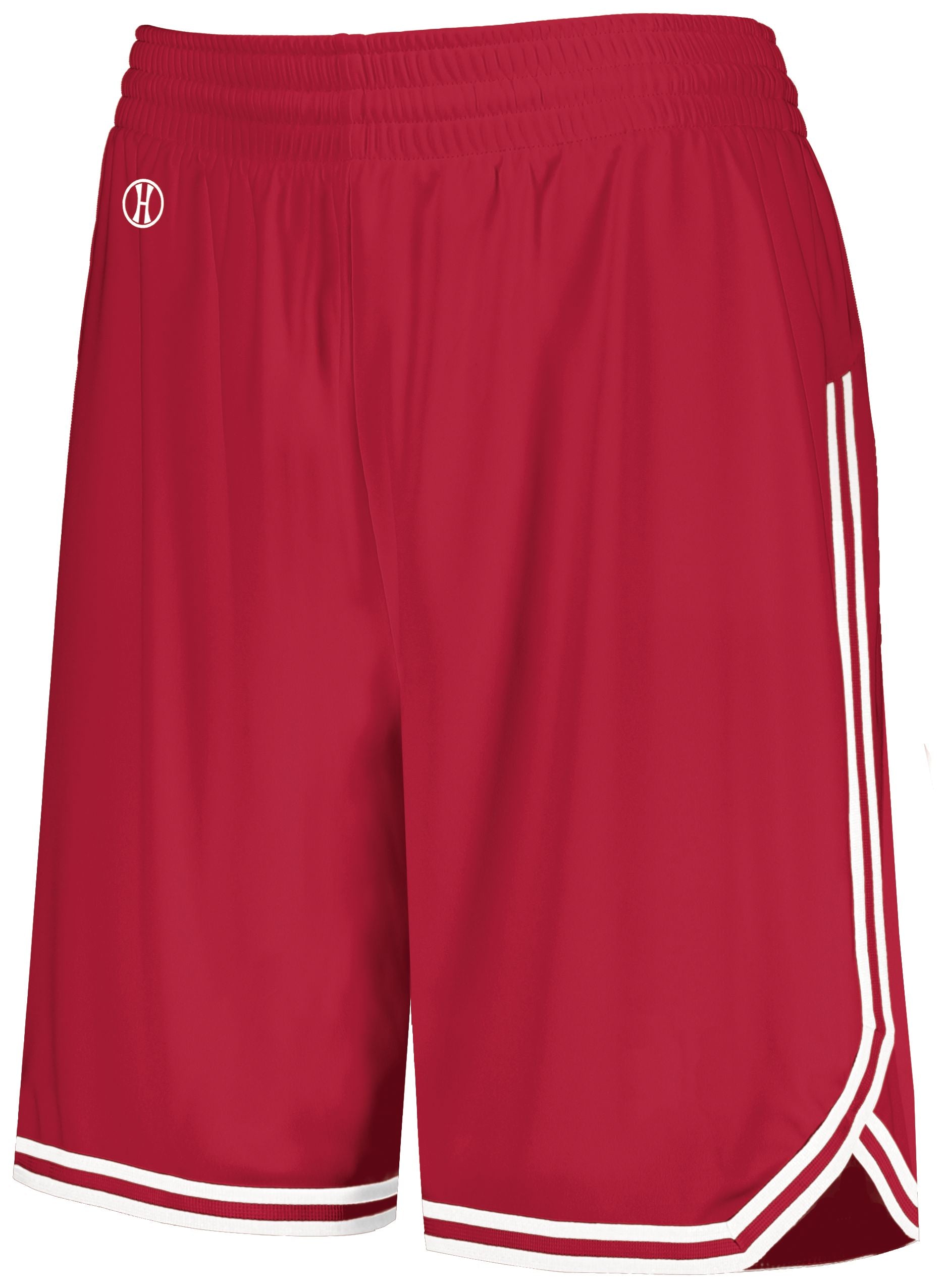 Holloway Ladies Retro Basketball Shorts in Scarlet/White  -Part of the Ladies, Ladies-Shorts, Basketball, Holloway, All-Sports, All-Sports-1 product lines at KanaleyCreations.com