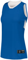Holloway Ladies Dual-Side Single Ply Basketball Jersey in Royal/White  -Part of the Ladies, Ladies-Jersey, Basketball, Holloway, Shirts, All-Sports, All-Sports-1 product lines at KanaleyCreations.com