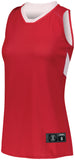 Holloway Ladies Dual-Side Single Ply Basketball Jersey in Scarlet/White  -Part of the Ladies, Ladies-Jersey, Basketball, Holloway, Shirts, All-Sports, All-Sports-1 product lines at KanaleyCreations.com