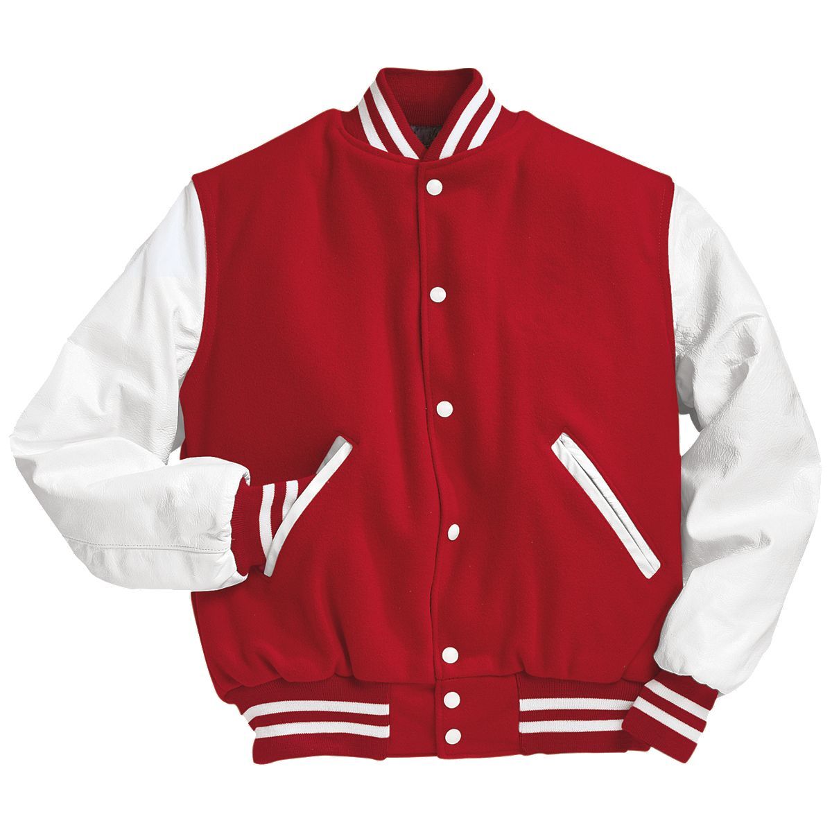 Holloway Varsity Tall Jacket in Scarlet/White  -Part of the Adult, Adult-Jacket, Holloway, Outerwear product lines at KanaleyCreations.com