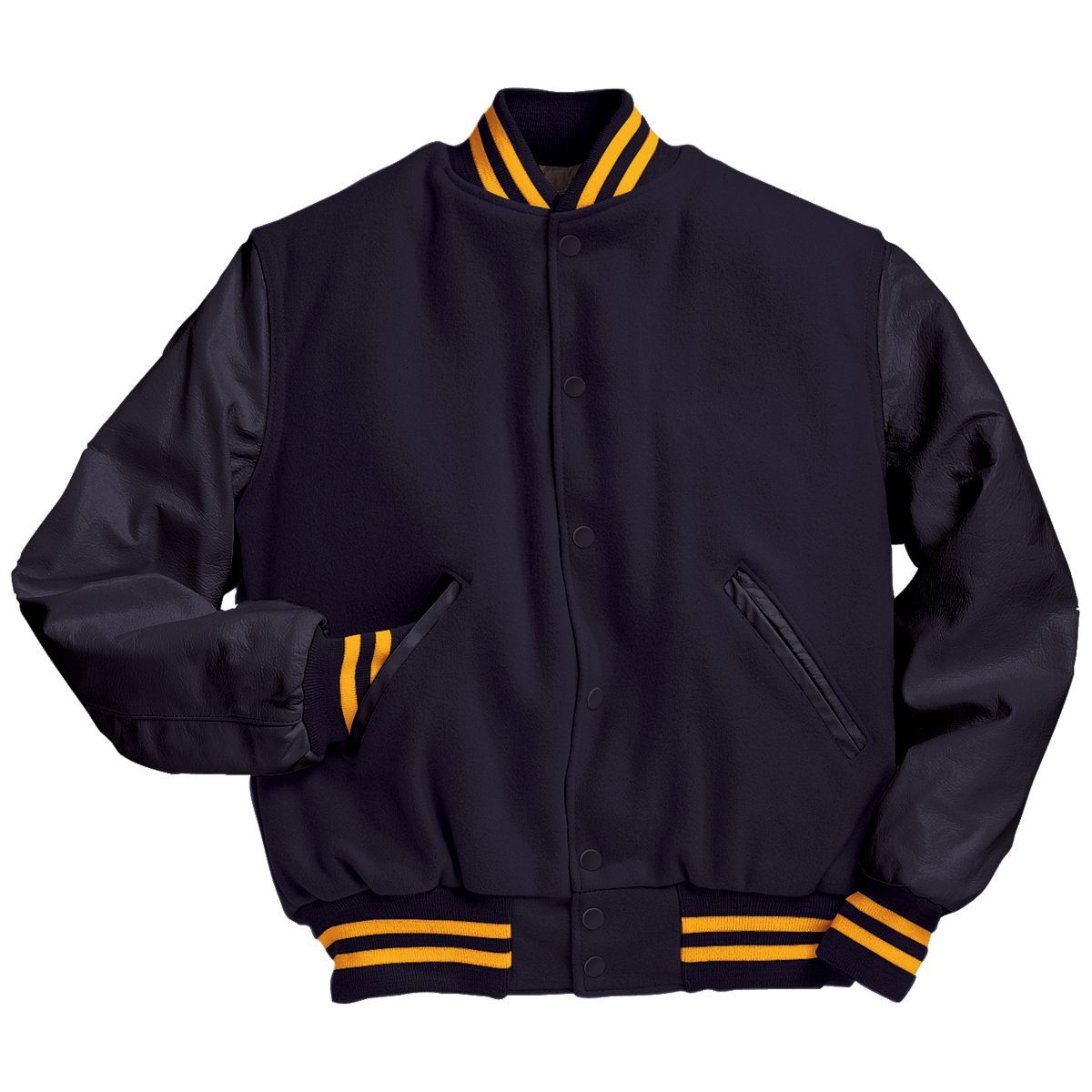 Holloway Varsity Tall Jacket in Dark Navy/Dark Navy/Light Gold  -Part of the Adult, Adult-Jacket, Holloway, Outerwear product lines at KanaleyCreations.com
