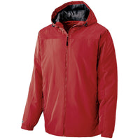 Holloway Bionic Hooded Jacket in Scarlet/Carbon  -Part of the Adult, Adult-Jacket, Holloway, Outerwear product lines at KanaleyCreations.com