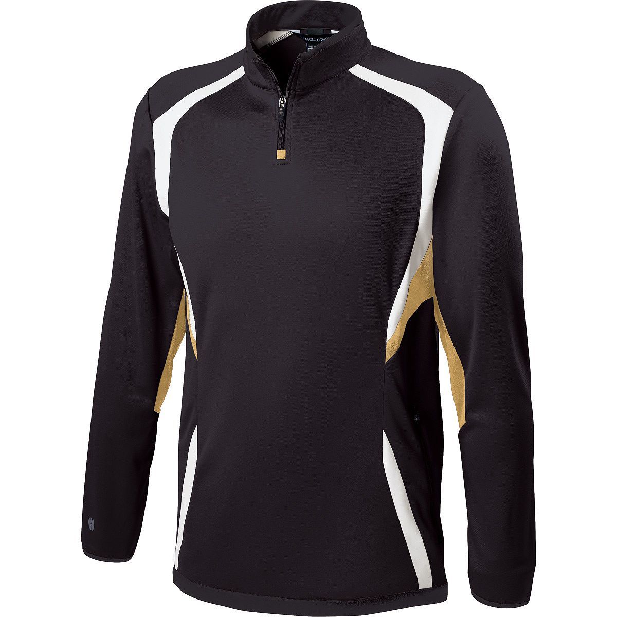 Holloway Transform Pullover in Black/Vegas Gold/White  -Part of the Adult, Adult-Pullover, Holloway, Outerwear product lines at KanaleyCreations.com