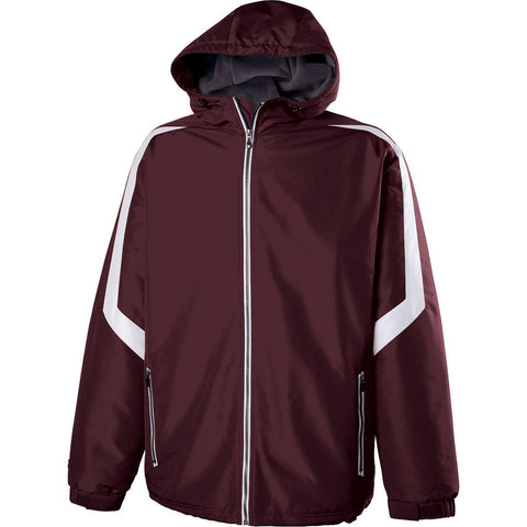 Holloway Charger Jacket in Maroon/White  -Part of the Adult, Adult-Jacket, Holloway, Outerwear product lines at KanaleyCreations.com