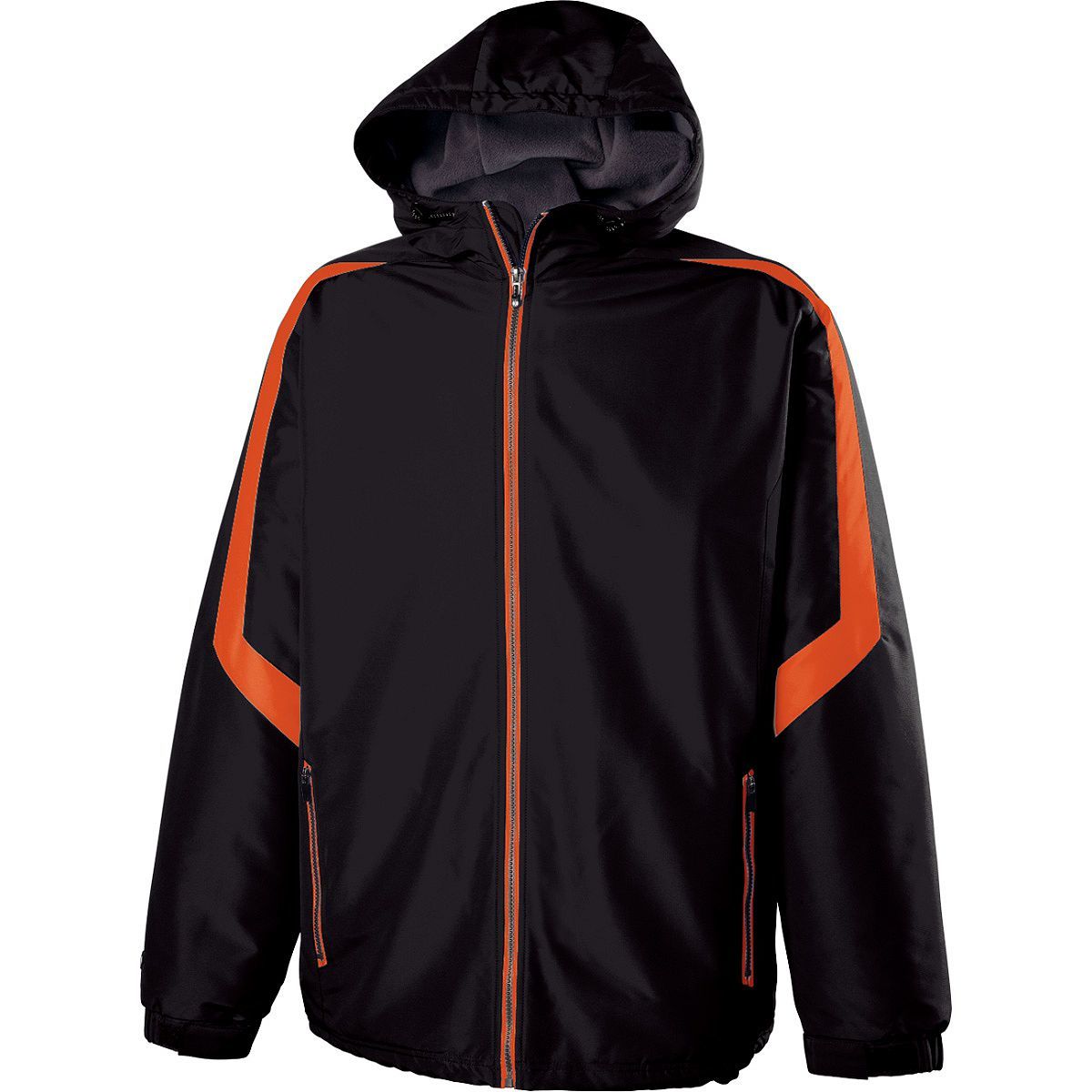 Holloway Charger Jacket in Black/Orange  -Part of the Adult, Adult-Jacket, Holloway, Outerwear product lines at KanaleyCreations.com