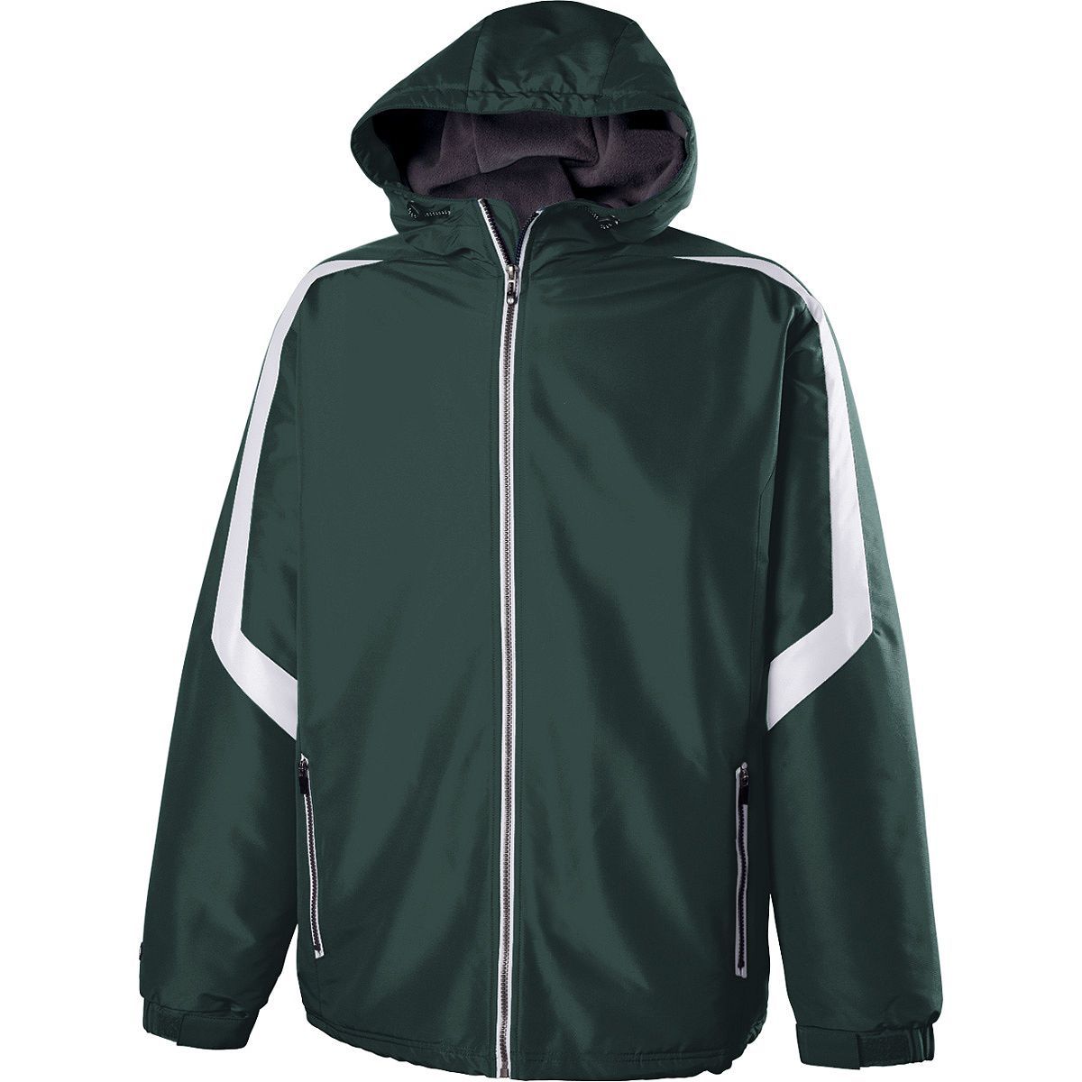 Holloway Charger Jacket in Dark Green/White  -Part of the Adult, Adult-Jacket, Holloway, Outerwear product lines at KanaleyCreations.com