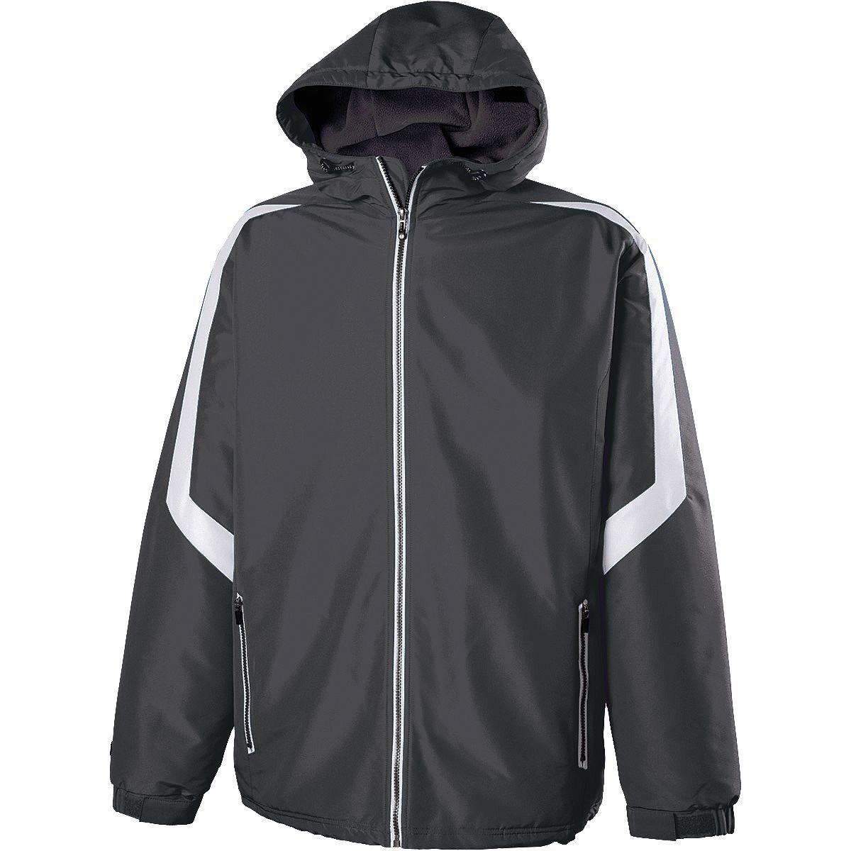 Holloway Charger Jacket in Carbon/White  -Part of the Adult, Adult-Jacket, Holloway, Outerwear product lines at KanaleyCreations.com