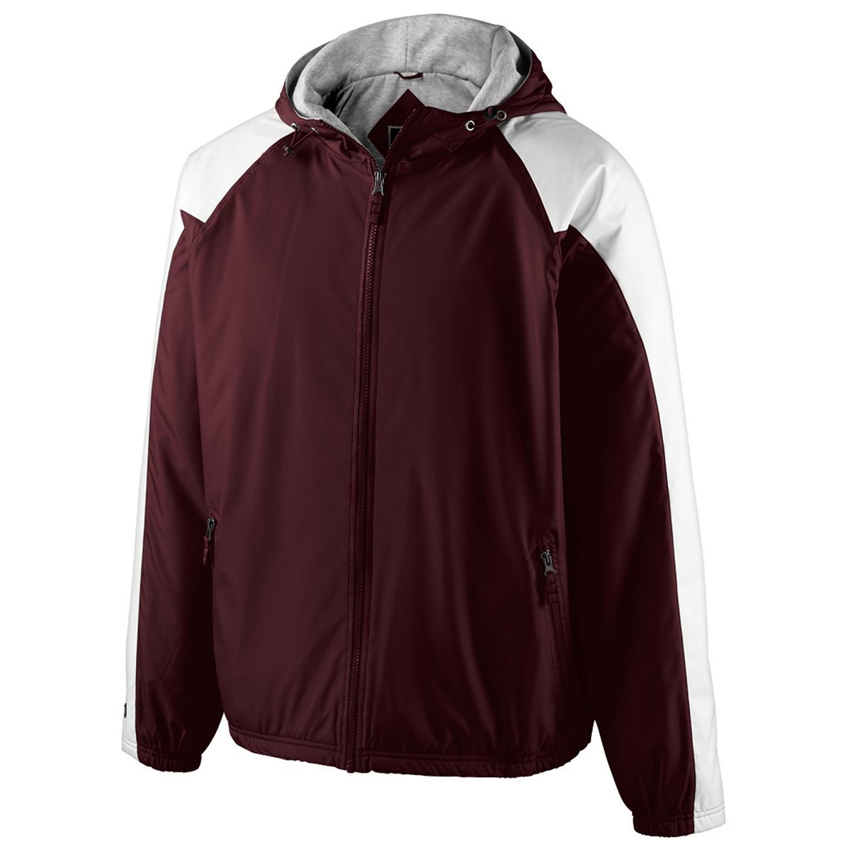Holloway Homefield Jacket in Maroon/White  -Part of the Adult, Adult-Jacket, Holloway, Outerwear product lines at KanaleyCreations.com