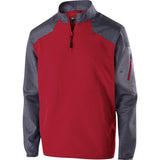 Holloway Raider Pullover in Carbon Print/Scarlet  -Part of the Adult, Adult-Pullover, Holloway, Outerwear, Corporate-Collection product lines at KanaleyCreations.com