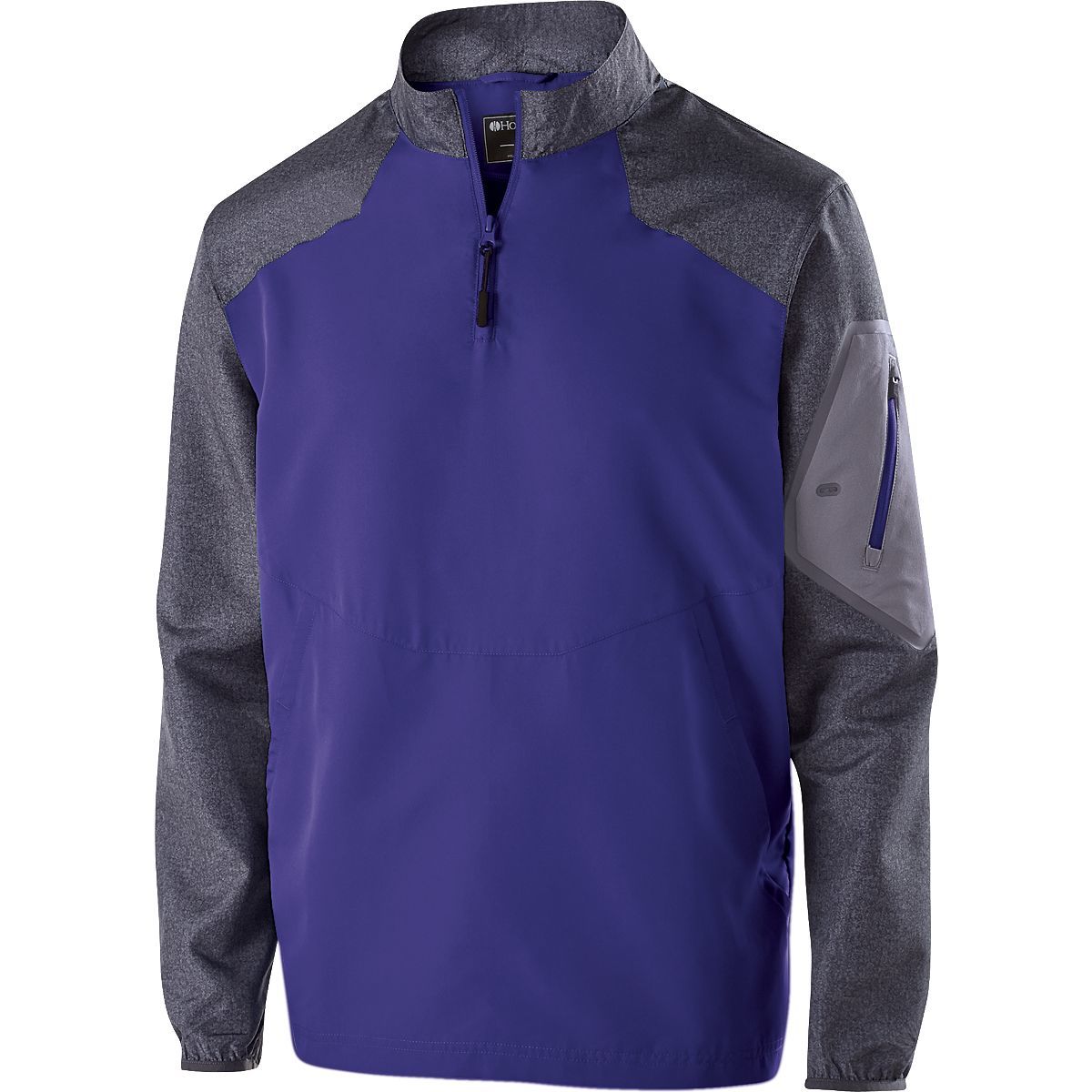 Holloway Raider Pullover in Carbon Print/Purple  -Part of the Adult, Adult-Pullover, Holloway, Outerwear, Corporate-Collection product lines at KanaleyCreations.com