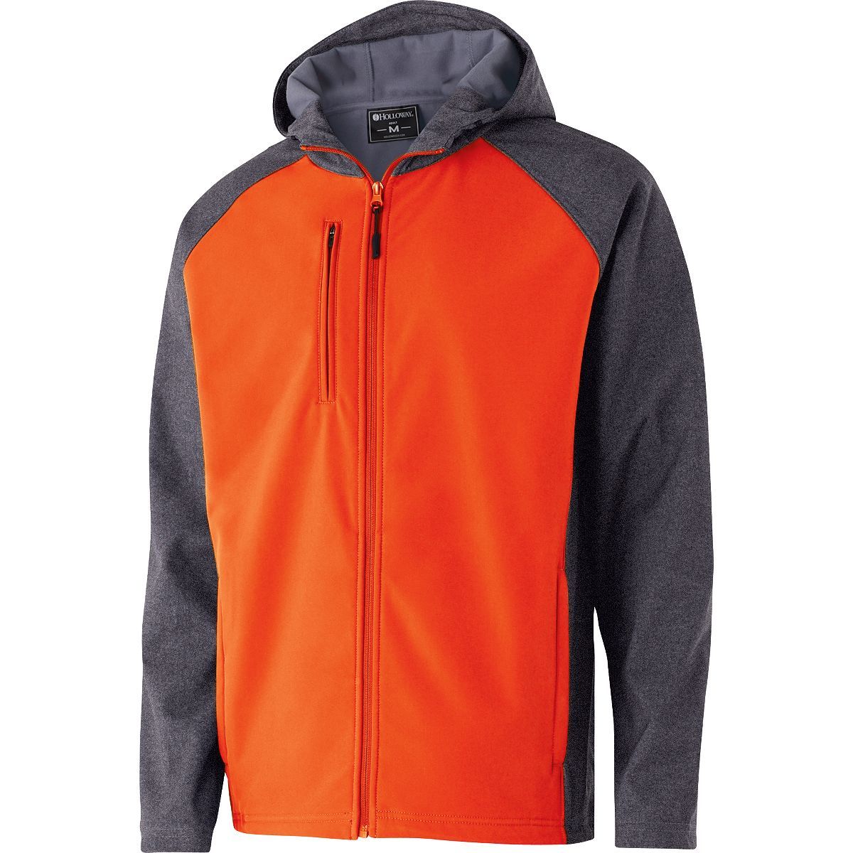 Holloway Raider Softshell Jacket in Carbon Print/Orange  -Part of the Adult, Adult-Jacket, Holloway, Outerwear product lines at KanaleyCreations.com
