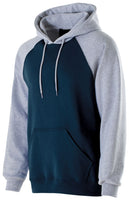 Holloway Banner Hoodie in Navy/Athletic Heather  -Part of the Adult, Adult-Hoodie, Hoodies, Holloway product lines at KanaleyCreations.com