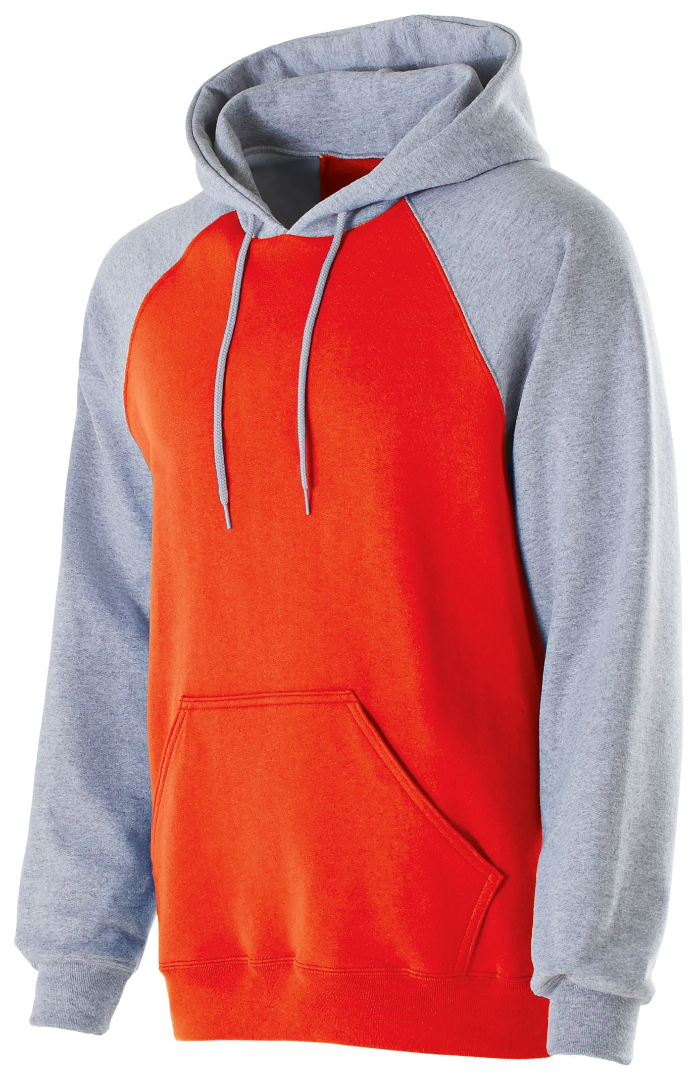 Holloway Banner Hoodie in Orange/Athletic Heather  -Part of the Adult, Adult-Hoodie, Hoodies, Holloway product lines at KanaleyCreations.com