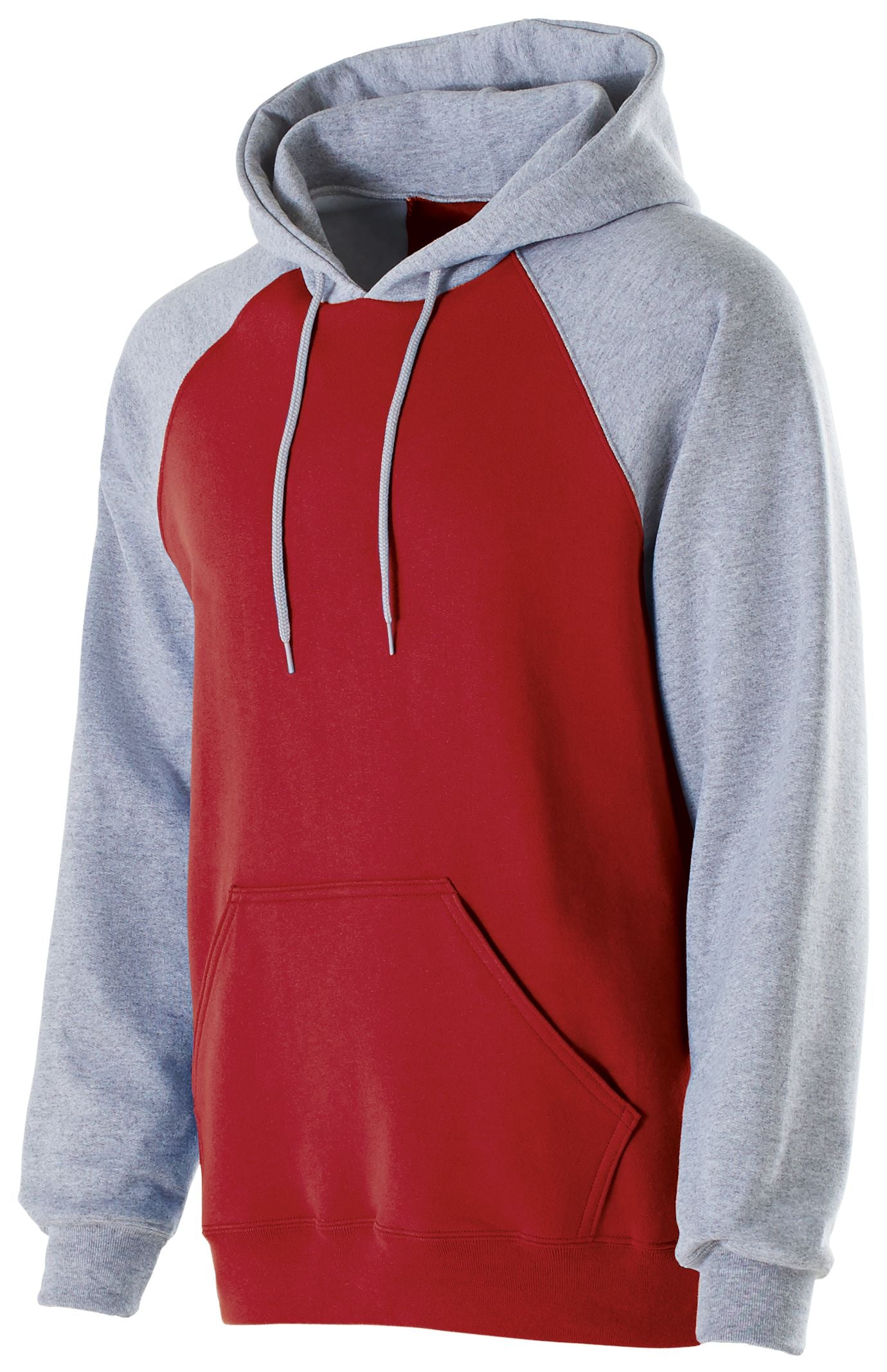 Holloway Banner Hoodie in Red/Athletic Heather  -Part of the Adult, Adult-Hoodie, Hoodies, Holloway product lines at KanaleyCreations.com
