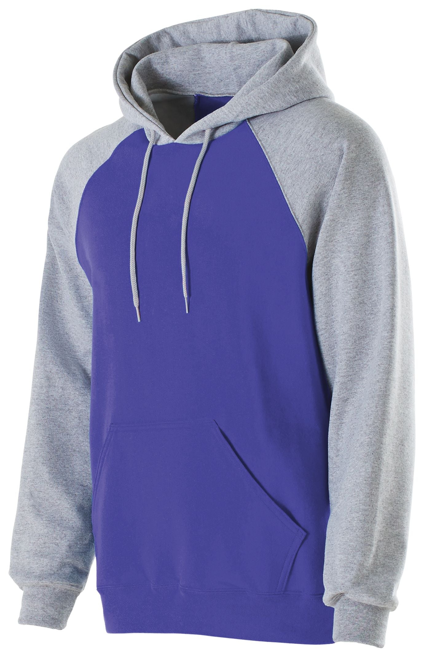 Holloway Banner Hoodie in Purple/Athletic Heather  -Part of the Adult, Adult-Hoodie, Hoodies, Holloway product lines at KanaleyCreations.com