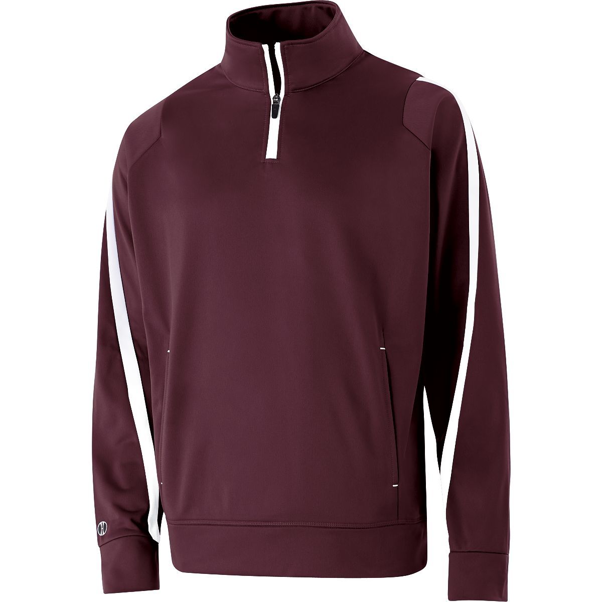 Holloway Determination Pullover in Maroon/White  -Part of the Adult, Adult-Pullover, Holloway, Outerwear product lines at KanaleyCreations.com