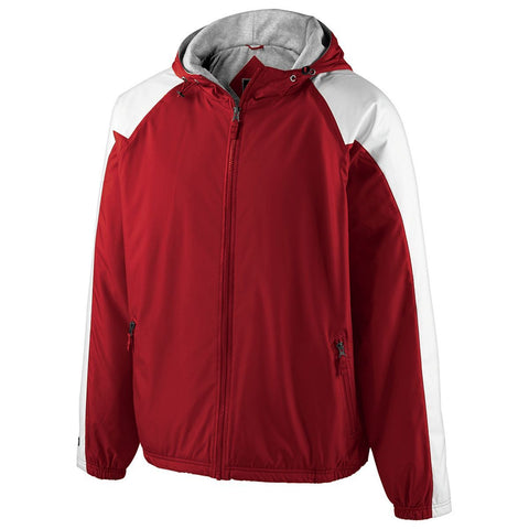 Holloway Youth Homefield Jacket in Scarlet/White  -Part of the Youth, Youth-Jacket, Holloway, Outerwear product lines at KanaleyCreations.com