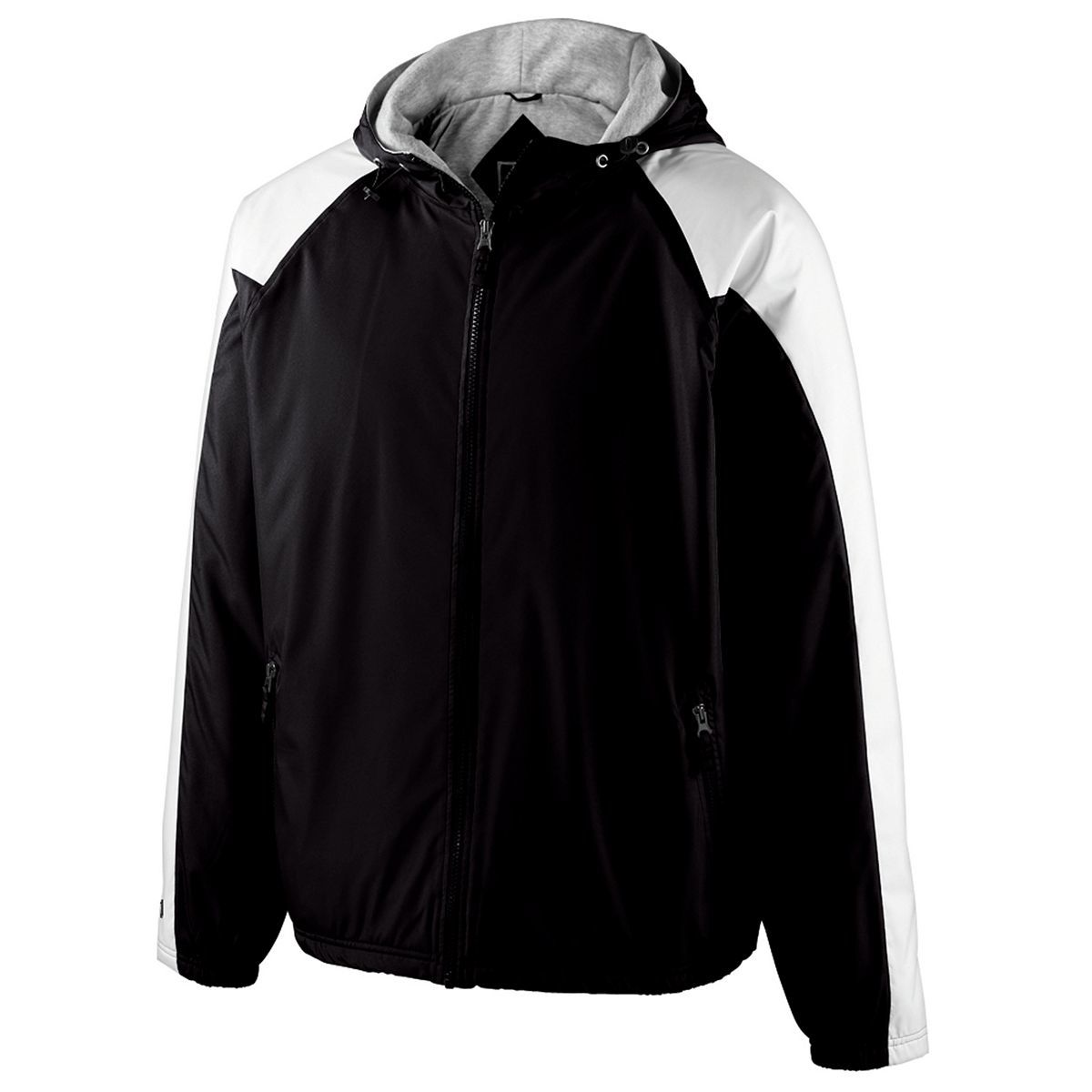 Holloway Youth Homefield Jacket in Black/White  -Part of the Youth, Youth-Jacket, Holloway, Outerwear product lines at KanaleyCreations.com
