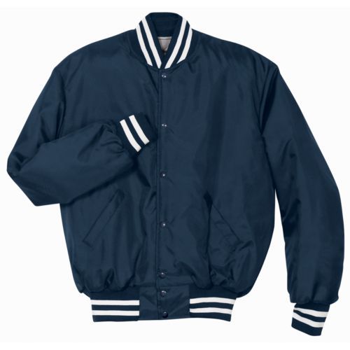 Holloway Youth Heritage Jacket in Navy/White  -Part of the Youth, Youth-Jacket, Holloway, Outerwear product lines at KanaleyCreations.com