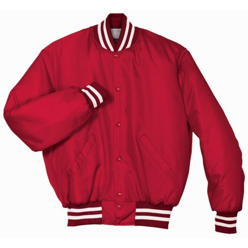 Holloway Youth Heritage Jacket in Scarlet/White  -Part of the Youth, Youth-Jacket, Holloway, Outerwear product lines at KanaleyCreations.com